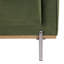  Chaise d'appoint rembourrée carrée avec pieds en métal Jay