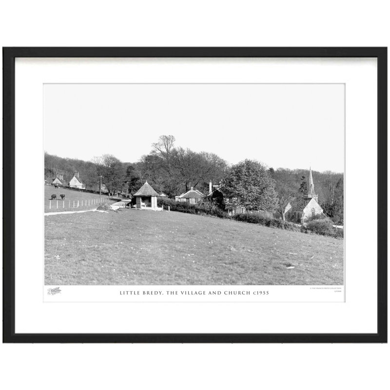 Little Bredy, The Village And Church C1955 by Francis Frith - Single Picture Frame Print, 28cm H x 36cm W x 2.3cm D