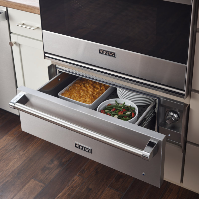 30"W. Warming Drawer, Stainless Steel
