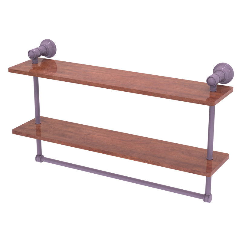 Carolina 2 Piece Floating Shelf, 9.2" H x 22" W x 5.6" D, Lavender