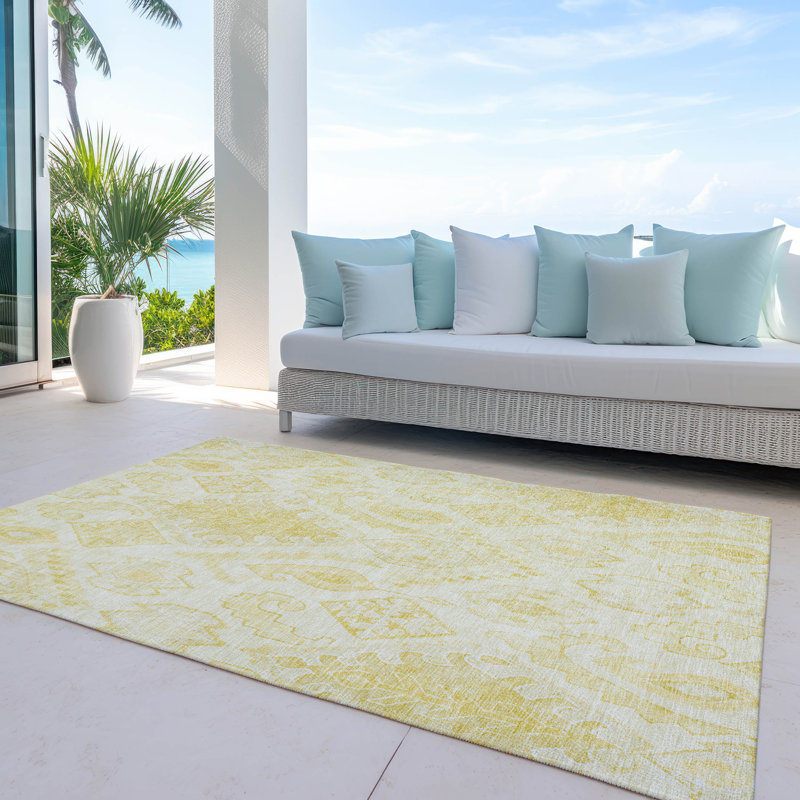 Tapis intérieur / extérieur Ceajay avec envers antidérapant, Rectangulaire 8 pi x 10 pi