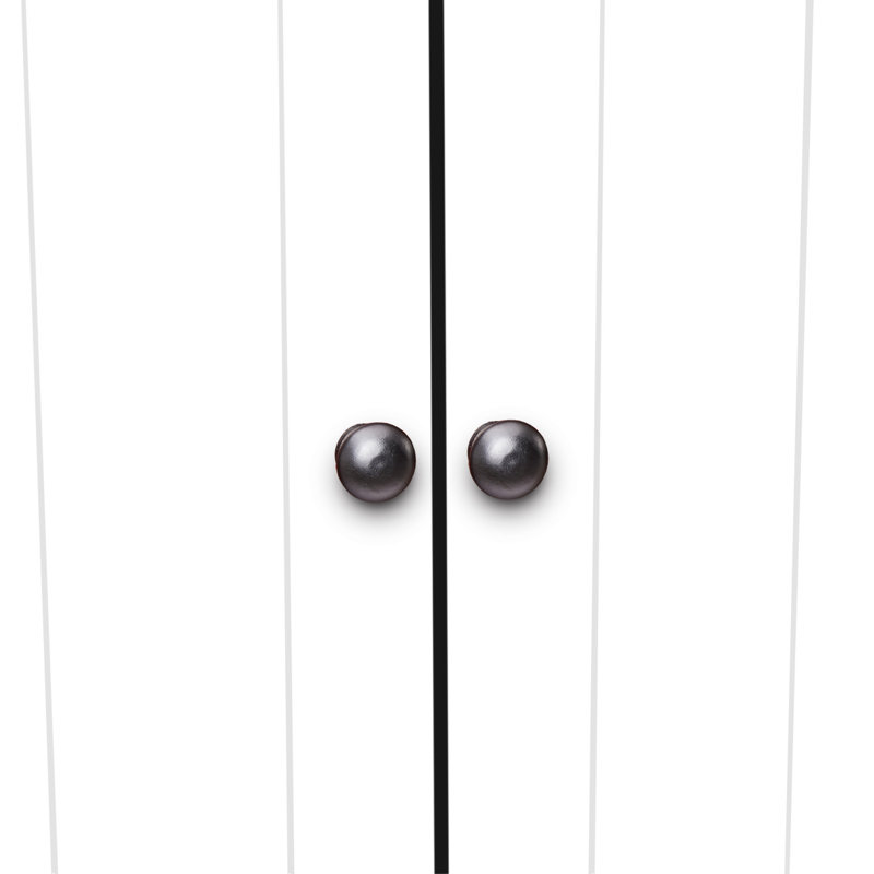 Grande armoire de rangement avec 8 portes et 4 tablettes, armoire de rangement murale pour le salon, la cuisine, le bureau, la chambre à coucher, la salle de bain, blanc