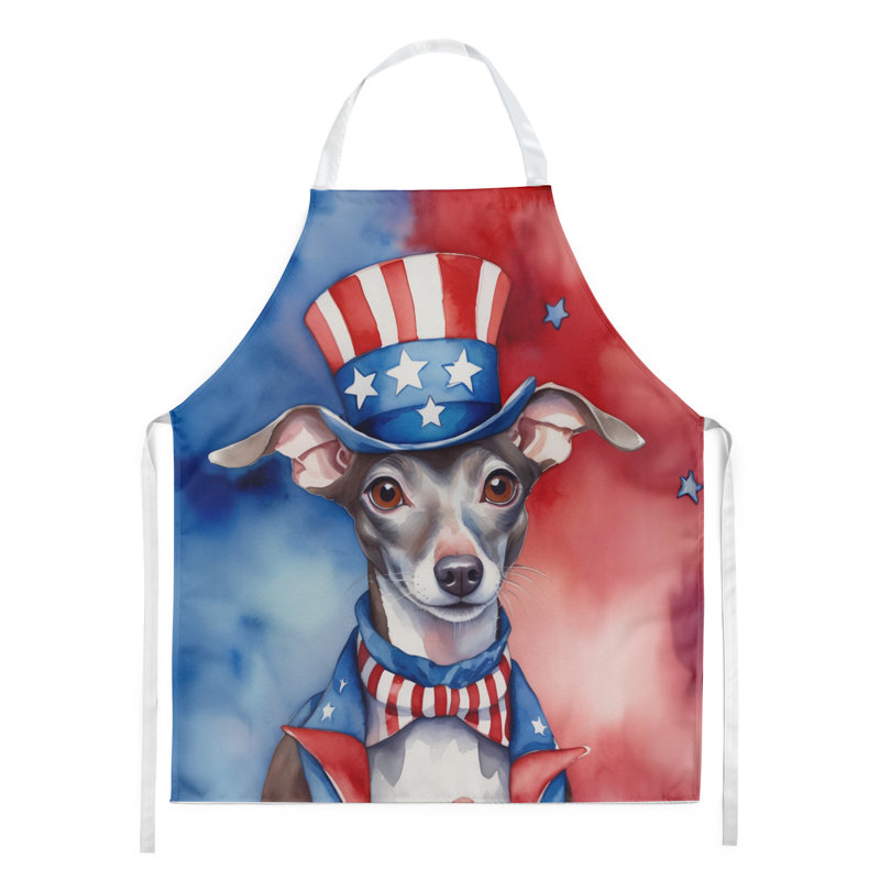 Patriotic American Apron, Italian Greyhound