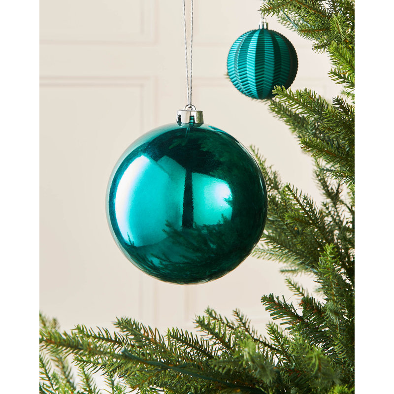 Solid Colour Plastic / Acrylic Bauble, 16cm H x 14.99cm W x 14.99cm D