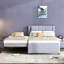 Lit plateforme tapissier avec lit gigogne-1382938038