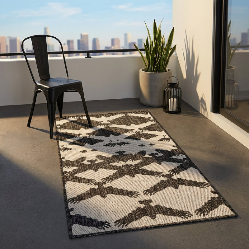 Tapis intérieur / extérieur Axon Hower, Tapis de couloir 2 pi x 4 pi 1 po