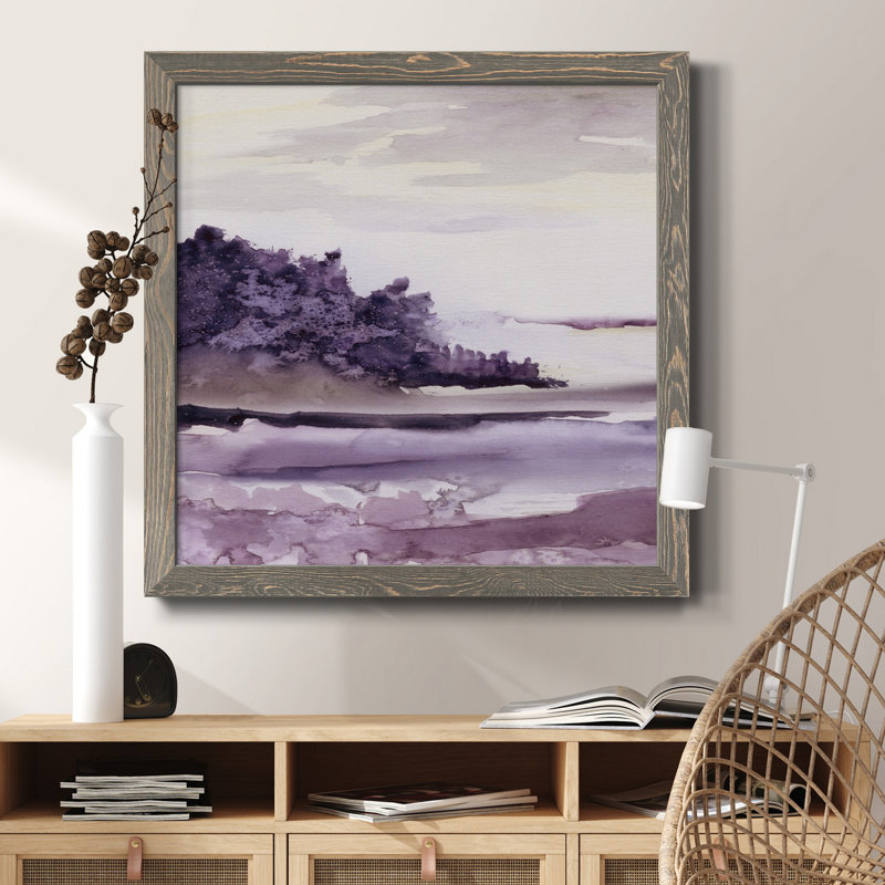 Toile avec cadre Alder Creek I-Premium - prête à être accrochée, H 35,5 po x l 35,5 po x P 1,5 po, gris