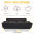 40.2” Width Dog Bed, Compression Dog Sofa Couch with Anti-Slip Pad, No Assembly Needed-1761585606