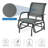Cleamon Steel Outdoor Glider-2067988554