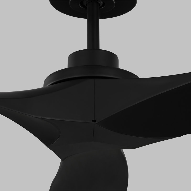 Smart Outdoor Ceiling Fan, Midnight Black, 60"