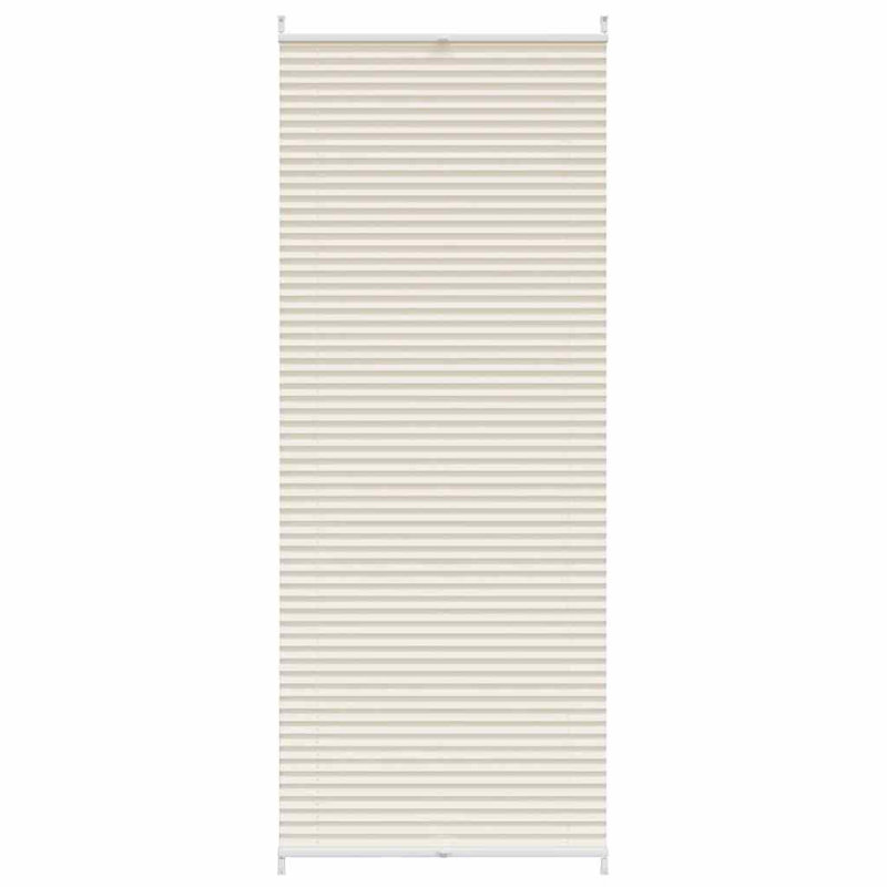 Room Darkening Pleated Blind, 90cm W x 200cm L, Cream