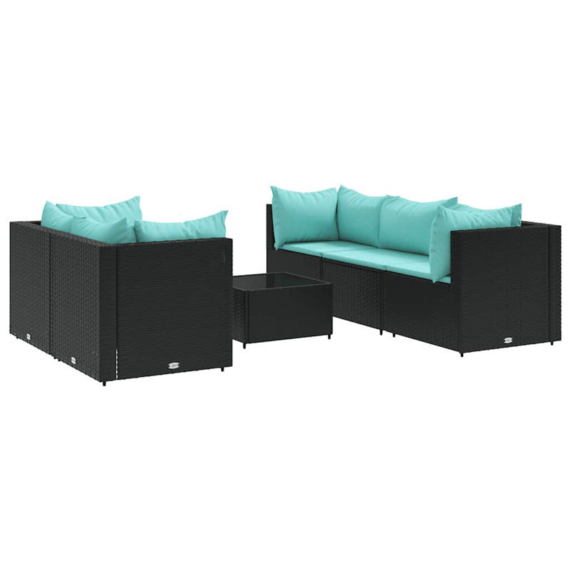  Ensemble de 5 chaises longues pour patio