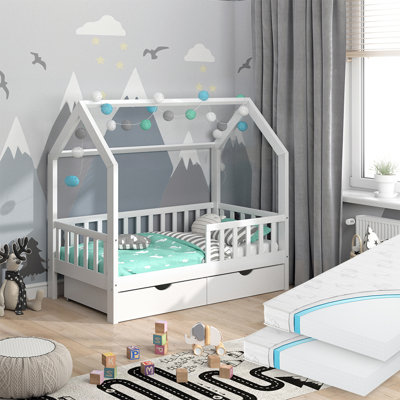 Laney Standard House Beds with Trundle Included