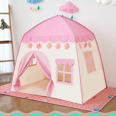 Living and Home 100 cm W x 130 cm D Indoor Fabric Pop-Up Tent Play Tent