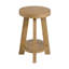 Table de bout ovale en bois avec tablette Wiese-1053998281