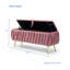 Banc de rangement, repose-pieds rembourré pour la maison-1066119073