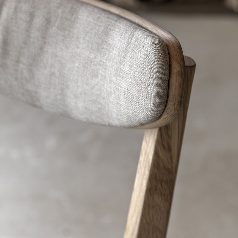 Mertzon 49cm H Polypropylene / Olefin Upholstered Side Chair, Natural