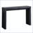 Modern Black Console Table with Ribbed Leg Design
