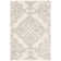 Bernon Hand Tufted Viscose/Wool Geometric Rug in Ivory/Silver