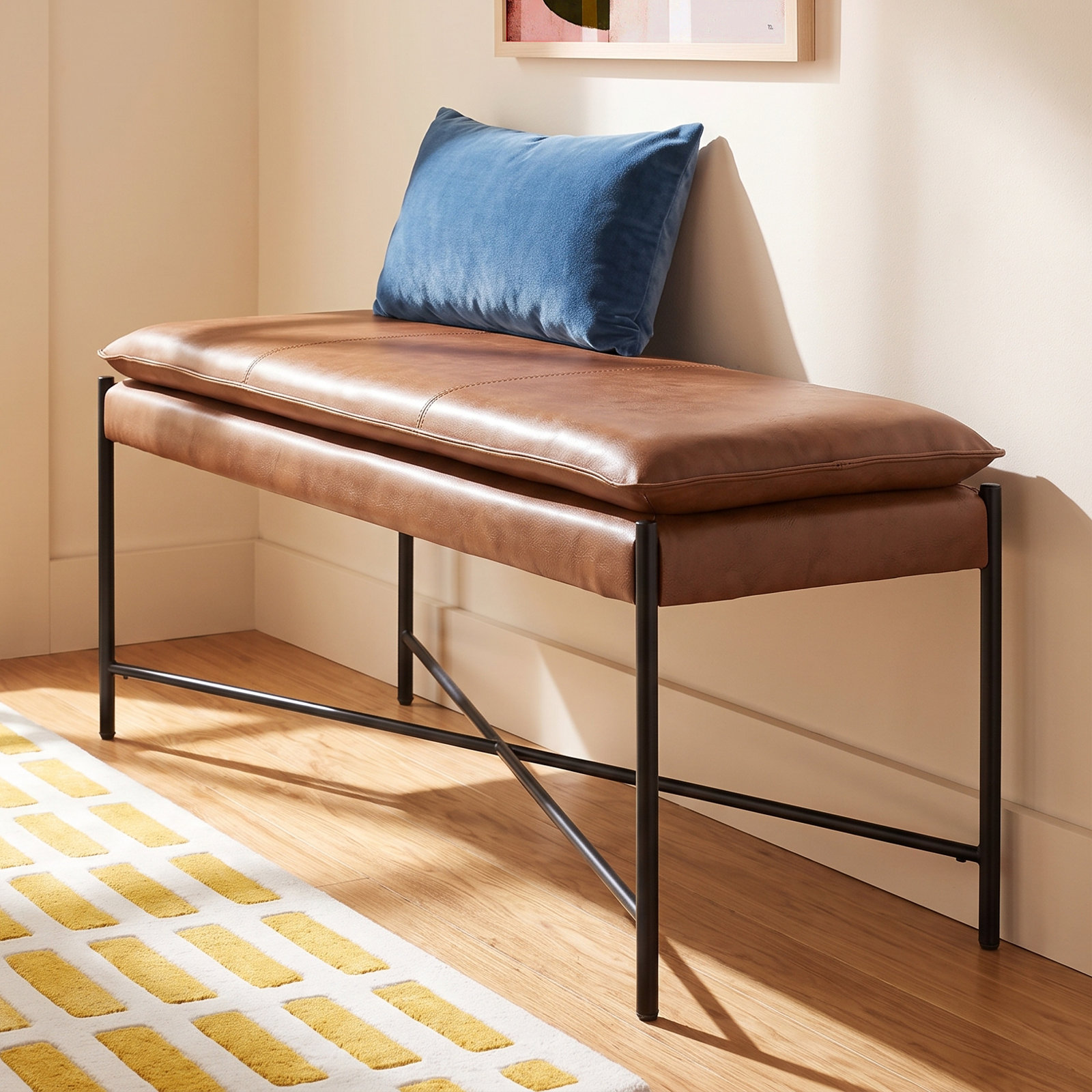 Braylon 50" Entryway Bench, Brown