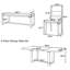 Ensemble de table de salle à manger 6 pièces en bois massif, ensemble de salle à manger rectangulaire extensible avec 4 chaises et banc rembourrés, plateau de table extensible de 60 à 84 po, coussin naturel et beige-1906041190-1906041188-1906041195-1906041193