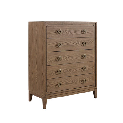 Commode 5 tiroirs au fini latté