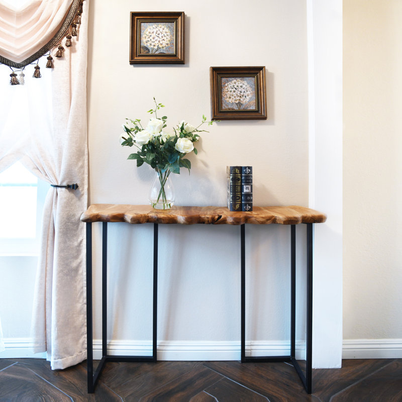 Altemos 42'' Solid Wood Top Console Table