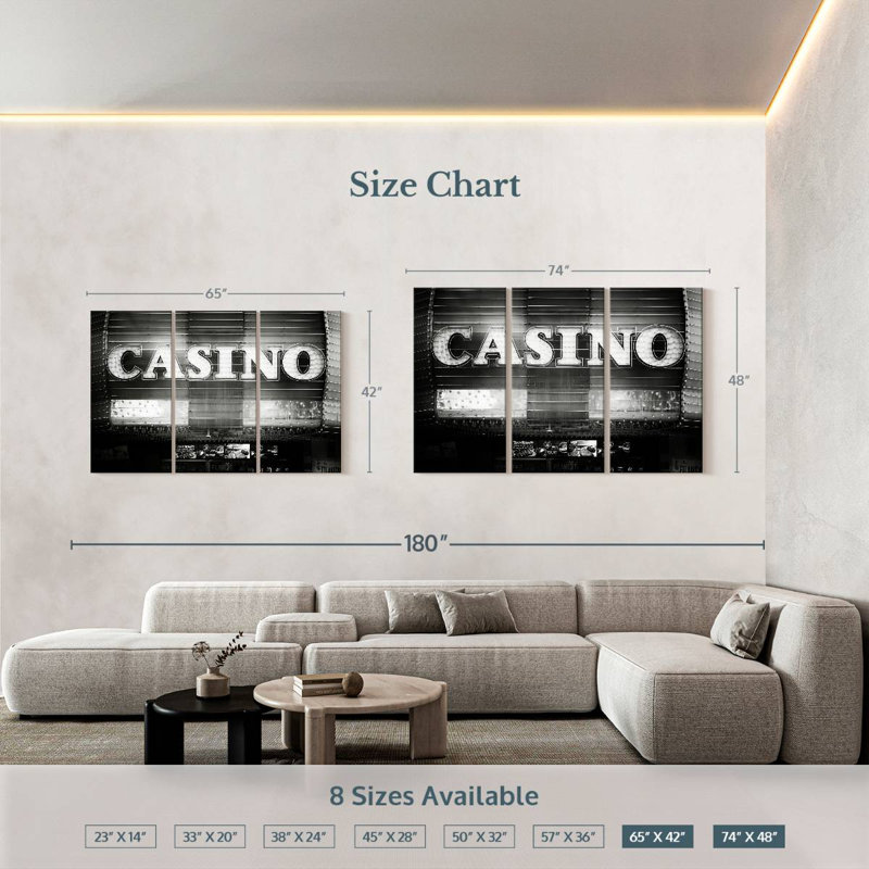 Senne Vegas Casino, H 42 po x l 65 po