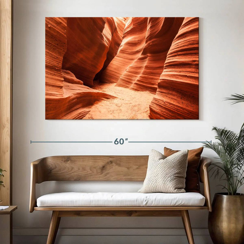 Alvord Antelope Canyon Formes fascinantes, H 34 po x l 51 po