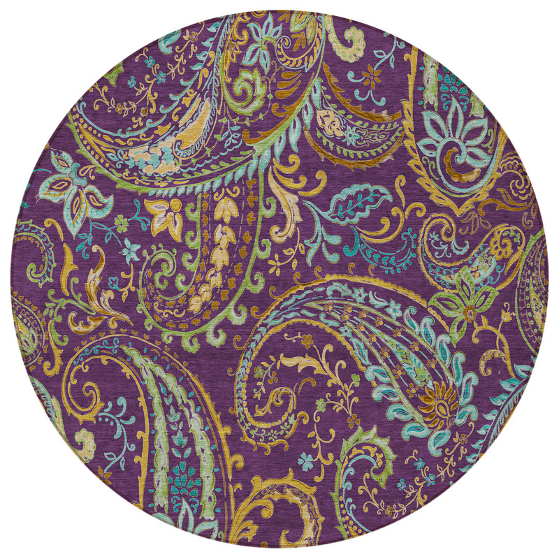 Tapis d'intérieur rond 8 po