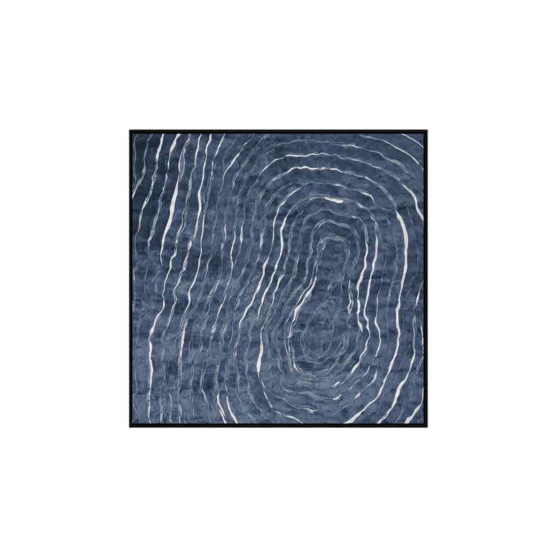 Machine Washable Gray Area Rug, Square 5'