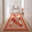Tapis Hawthorn2 Modern Circles géométrique orange, rouge et crème, lavable à la machine, antidérapant, à poils courts, pour l'intérieur et l'extérieur, adapté aux animaux domestiques, idéal pour le salon, la chambre, la salle à manger, l'entrée, le couloir ou le bureau.-183083989