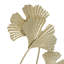 Sculpture florale courbée en métal doré, 18 po x 6 po x 22 po