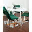 Ensemble de salle à manger 5 pièces, table de salle à manger ronde avec 4 chaises-115300296