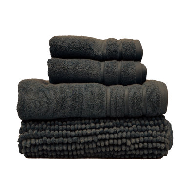 Zutphen 4 Piece Towel and Bath Mat Set