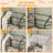 Twin Size Bed Frame With 6 Drawers,House Shape Bed With Globe String Lights-Plug In,Metal Bed Low Loft Bed With Safety Guardrail,Inclined Ladder,No Box Sping Needed,Space Saving For Bedroom-296578613