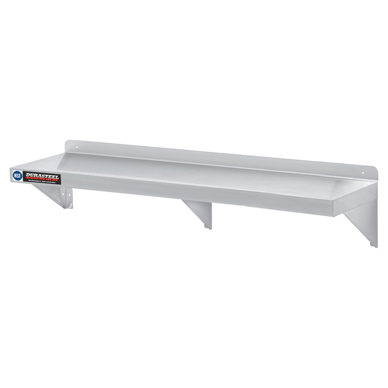 60" Wide Stainless Steel Wall Shelf for Commercial Use