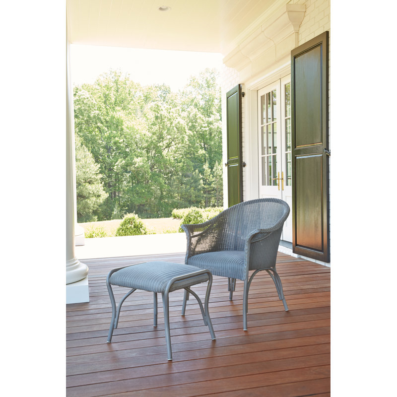 All Seasons Outdoor Ottoman, White