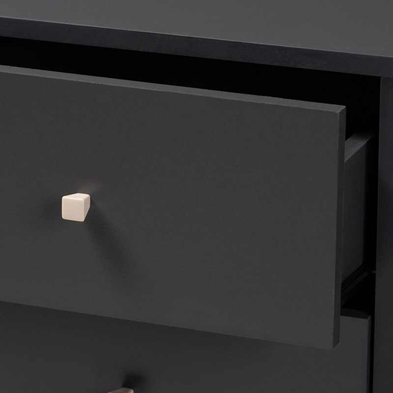 40.4 " L Bar Cabinet, Dark Gray