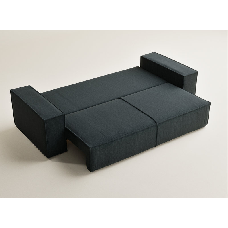3 Seater Reclining Sofa, Turquoise Polyester