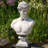 DAVID BUST 59cm White Stone Effect
