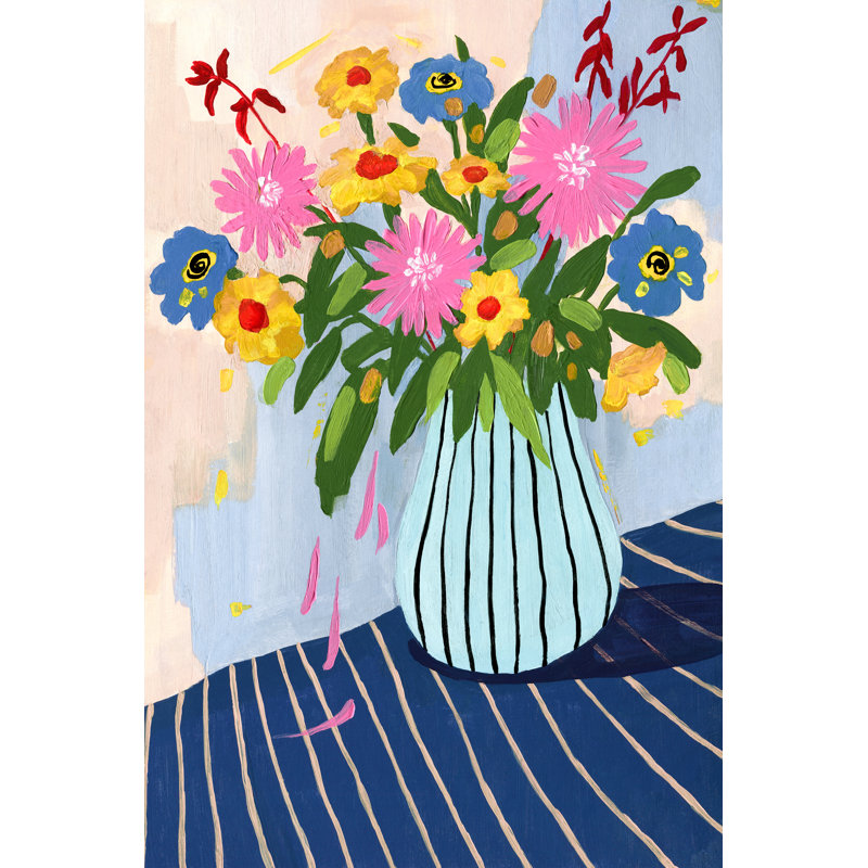 "Floral Motion" Print on Wrapped Canvas, 12" H x 8" W