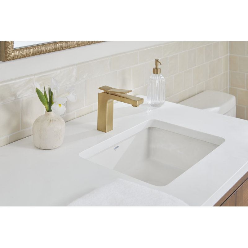 Avian Single Hole Bathroom Faucet with Drain Assembly, Brushed Bronze