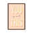Classic Brown Wood Floater Framed
