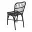 Ensemble de salle à manger d'extérieur en osier 5 pièces, table ronde en rotin et chaises pour 4, parfait pour le patio, la terrasse, la cour arrière, le porche