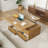 48.82'' Lifting Top Rectangular Fluted Coffee Table