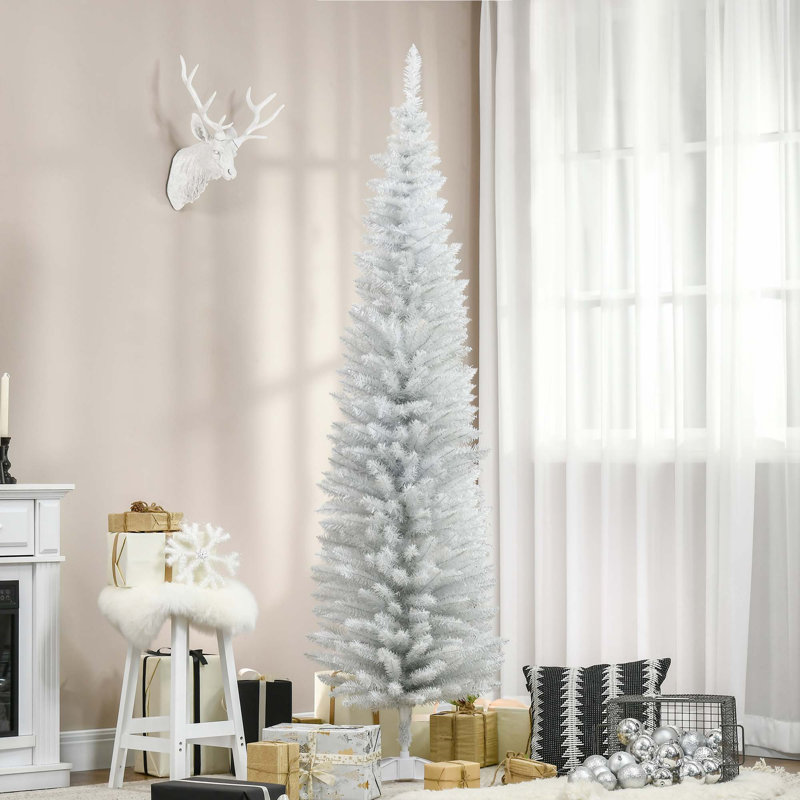 Arbre de Noël artificiel 7 pi avec 499 branches réalistes et support en plastique