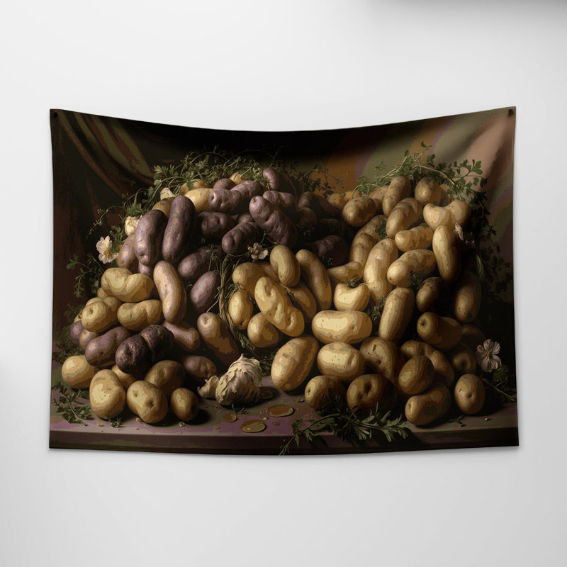 Tapisserie murale légumes et pommes de terre, 26 po x 36 po