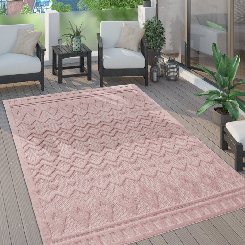 Horwich Solid Colour Indoor / Outdoor Area Rug, Round 160cm