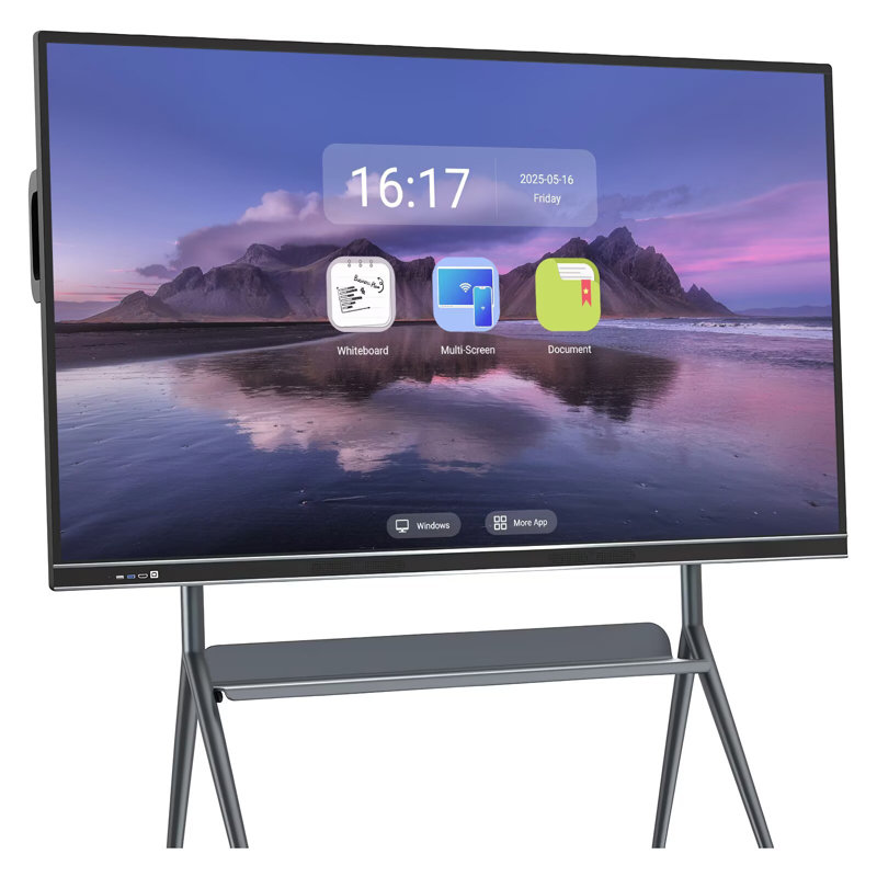 Écran de conférence JYXCN 75 pouces, Android + Windows 10, mise en miroir sans fil